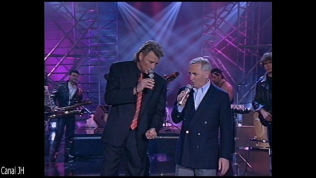 332. Johnny Hallyday et Charles Aznavour-medley-1993 vignette